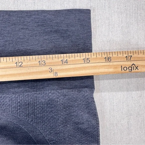 Lululemon Ebb to Street Seamless Ribbed Cuff Pants Womens Size L 8 Gray Tights - Picture 8 of 10